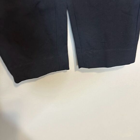 EVERLANE side zip elastic waist trousers navy blue size 6 BIN A - Picture 2 of 7